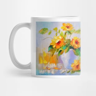 Bouquet of yellow flowers Mug